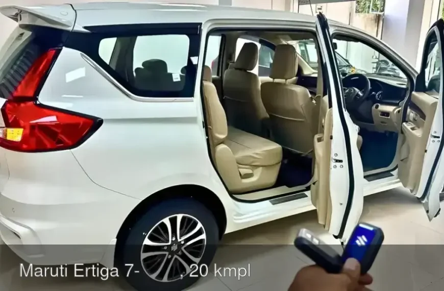 शानदार Maruti Ertiga 7-सीटर कार, 20 kmpl माइलेज और प्रीमियम लुक के साथ