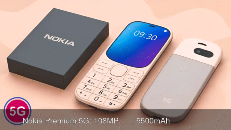 दमदार Nokia Premium 5G: 108MP कैमरा, 5500mAh बैटरी और 256GB स्टोरेज के साथ स्टाइलिश विकल्प