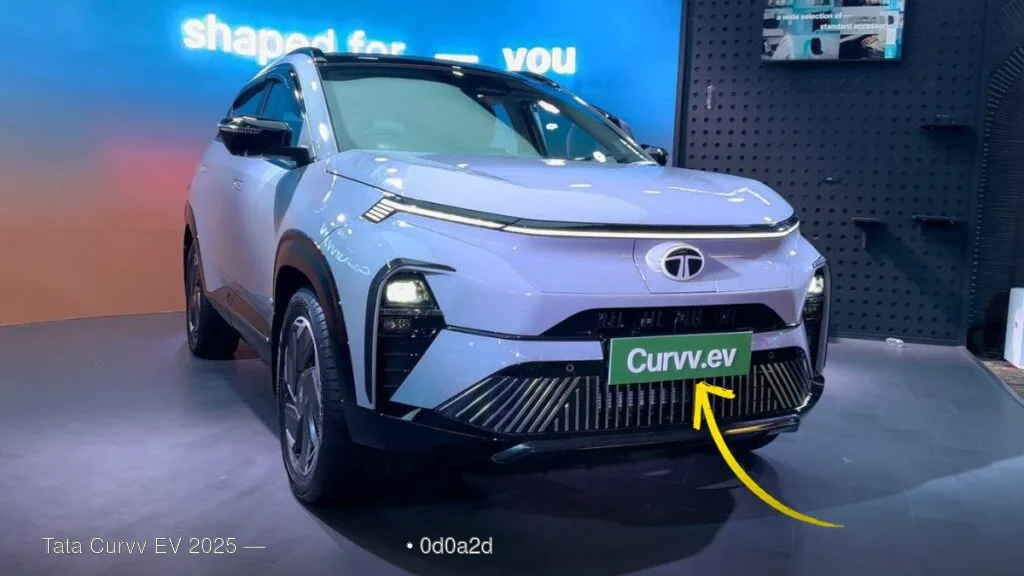 Tata Curvv EV 2025 — बेहतर माइलेज और धांसू अपग्रेड, लो — मेंटेनेंस विकल्प — मजबूत बिल्ड