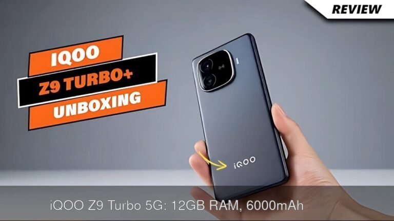 धमाकेदार iQOO Z9 Turbo 5G: 12GB RAM, 6000mAh बैटरी और 80W फास्ट चार्जिंग के साथ