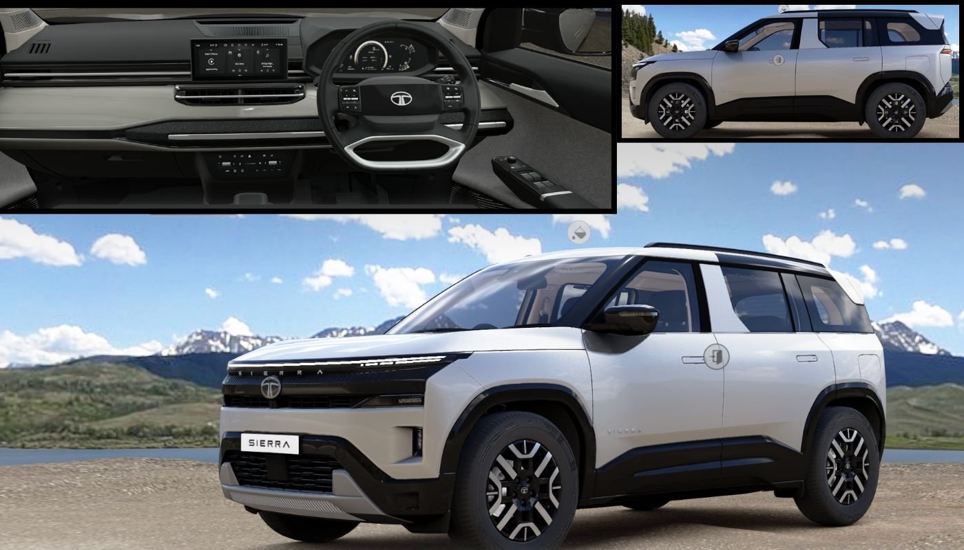 Tata Sierra के बेस और मिड-स्पेक वेरिएंट्स की जानकारी — 50